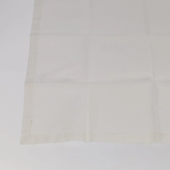 HERMES Handkerchief Cotton White Auth 101161 - Picture 4 of 10